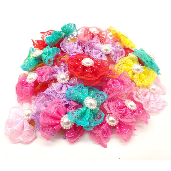 20pcs/lot Pet Dog Cat Hair Bows
