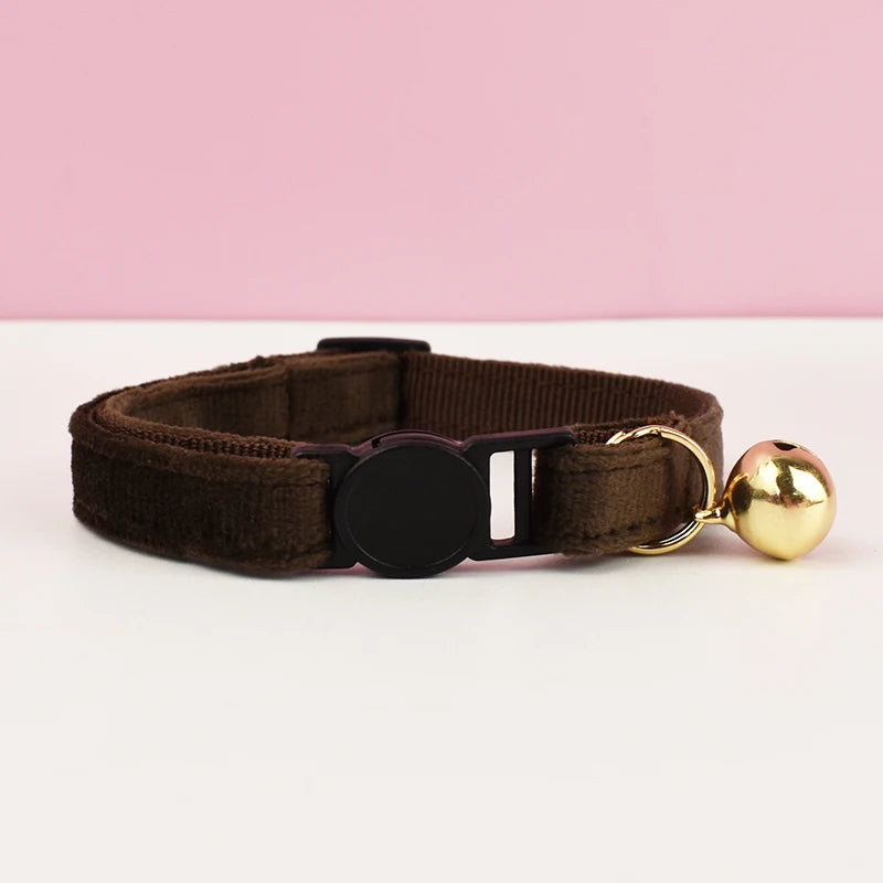 Velvet Cat Collar with Bowknot
