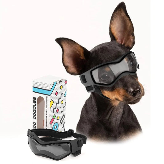 Dog Sunglasses Soft Adjustable UV Protection Pet Goggles