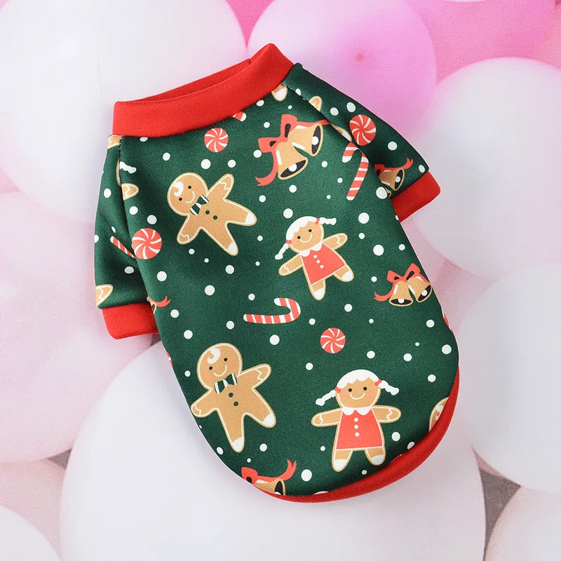 Christmas Small Dog Hoodie Coat