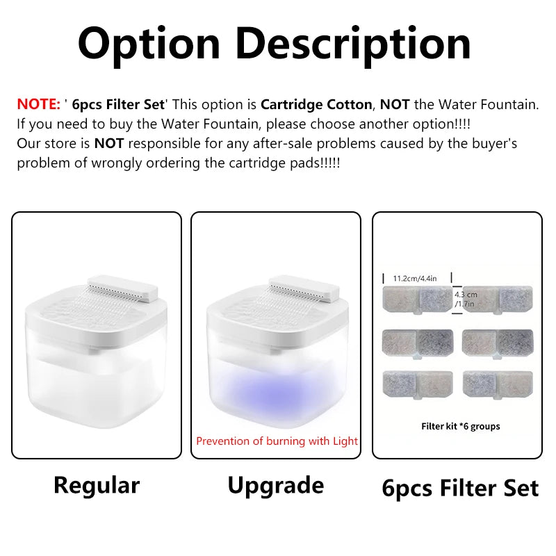 3L USB Pet Water Fountain with Pump & Filter