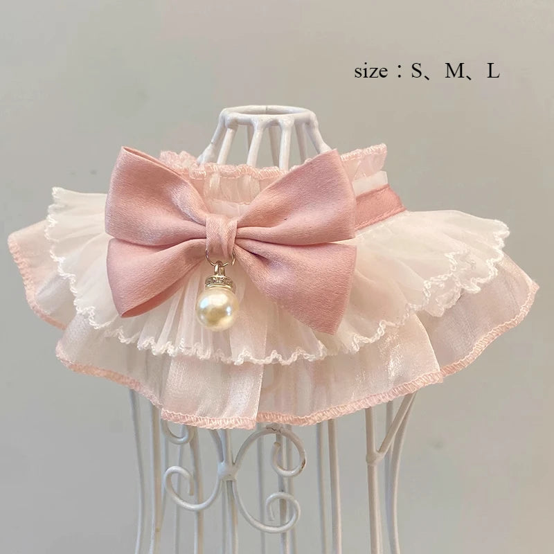Cat Dog Scarf Collar Princess Style