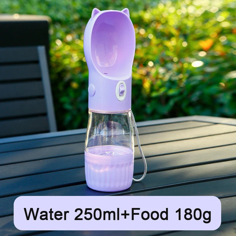 2 in 1 Portable Water Bottle with food container