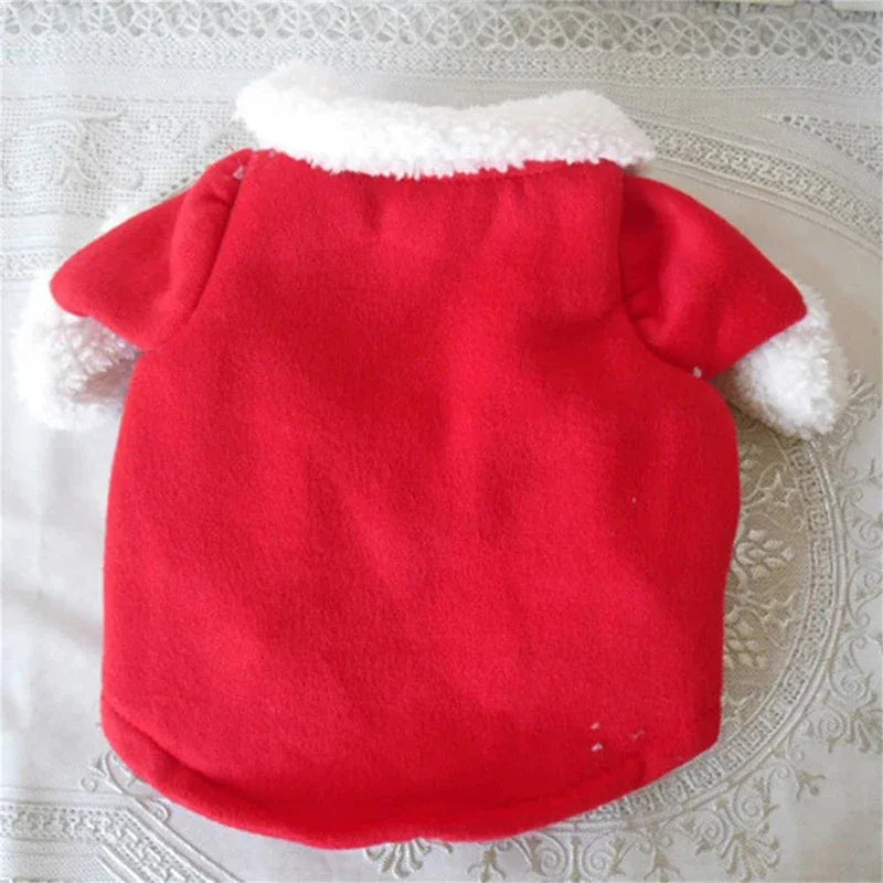 Cute Dog Santa Claus Outfit
