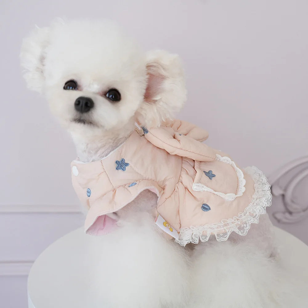 Pet Autumn/Winter Star Embroidered Coat