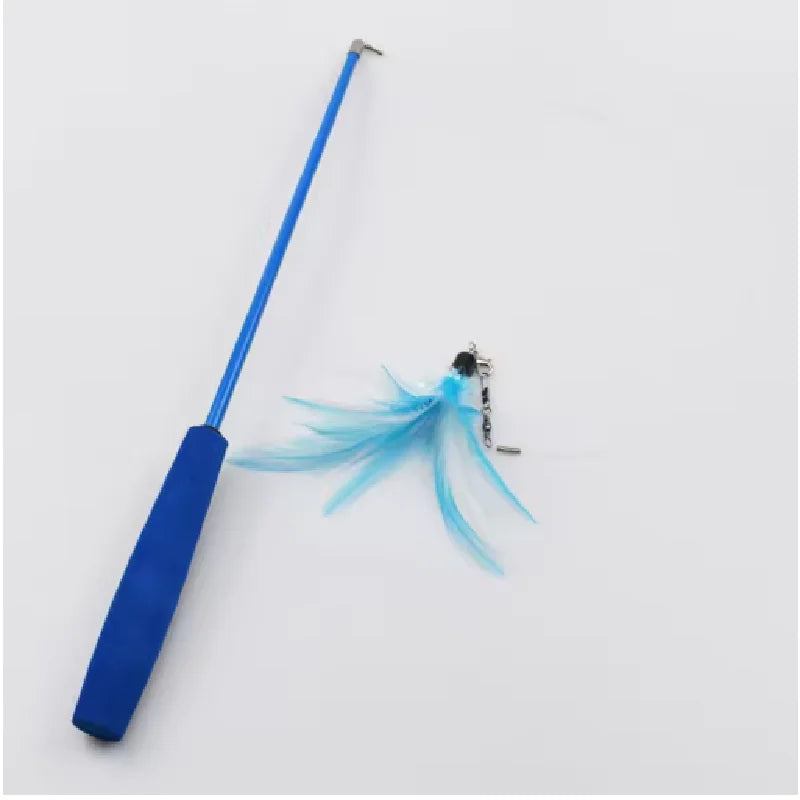 Cat Teaser Wands Three-section Telescopic Wand