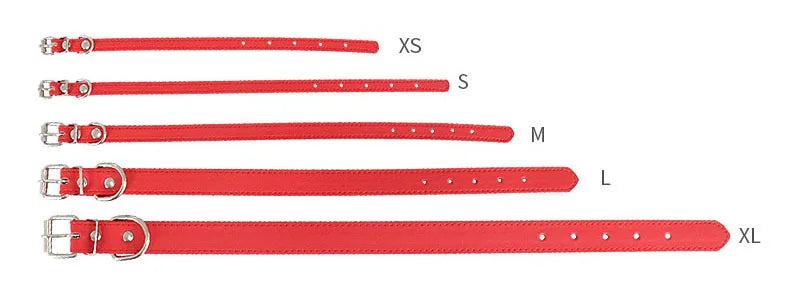 Colorful Leather Puppy Cat Collar