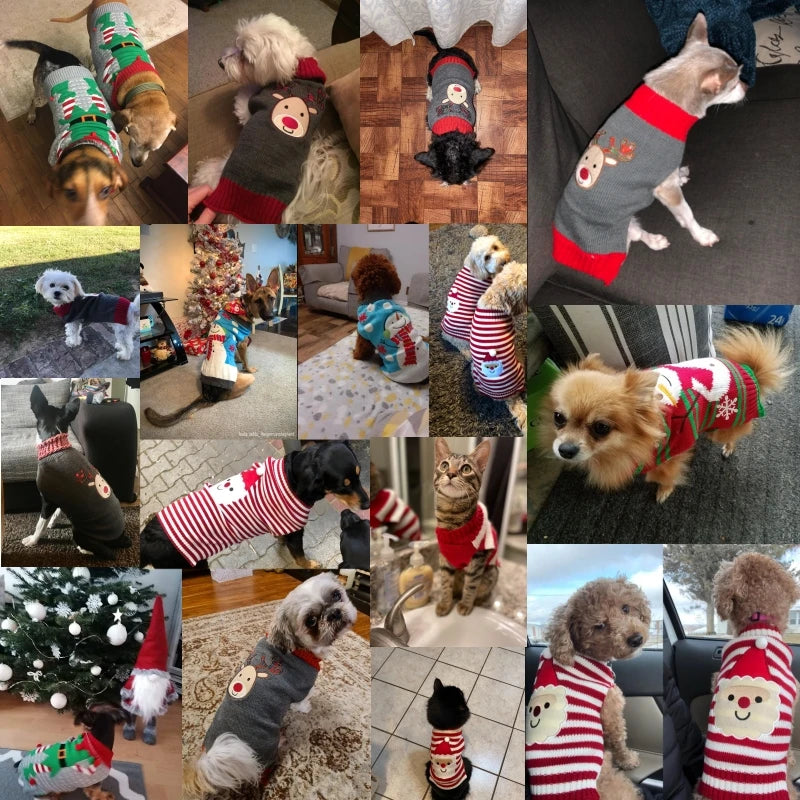 Dog Sweater Christmas Winter Warm
