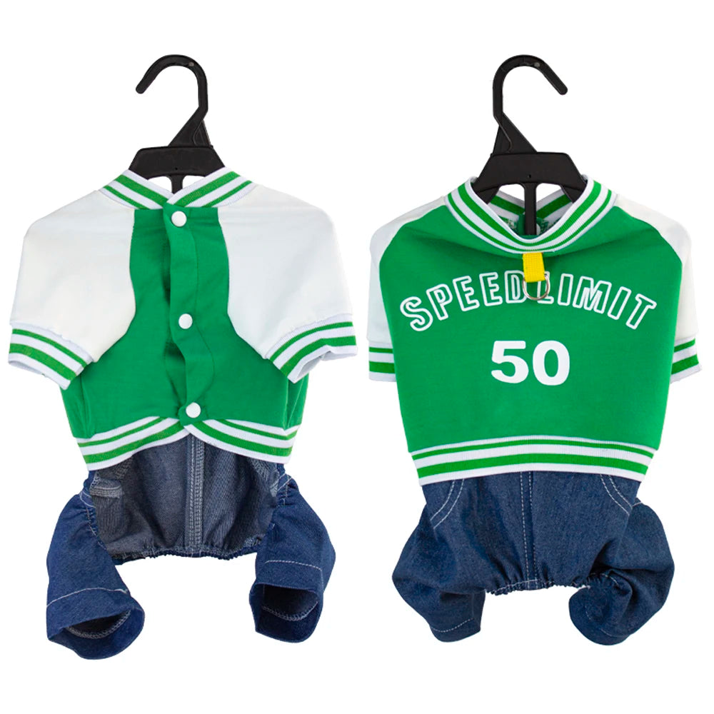 Dog Baseball Jumpsuit,