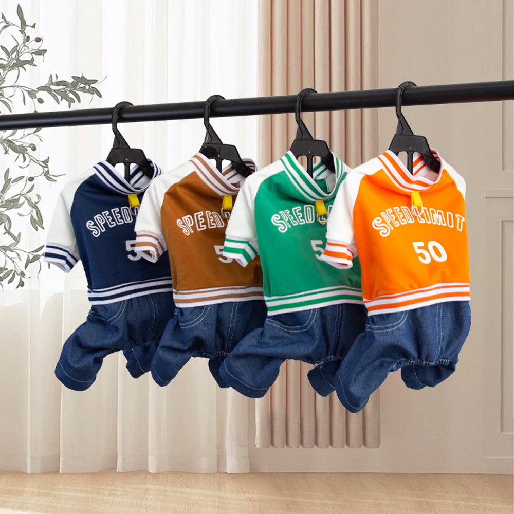 Dog Baseball Jumpsuit,