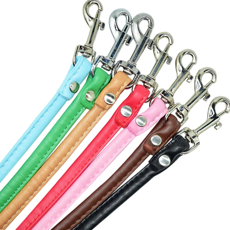 New Dog Leash PU Leather