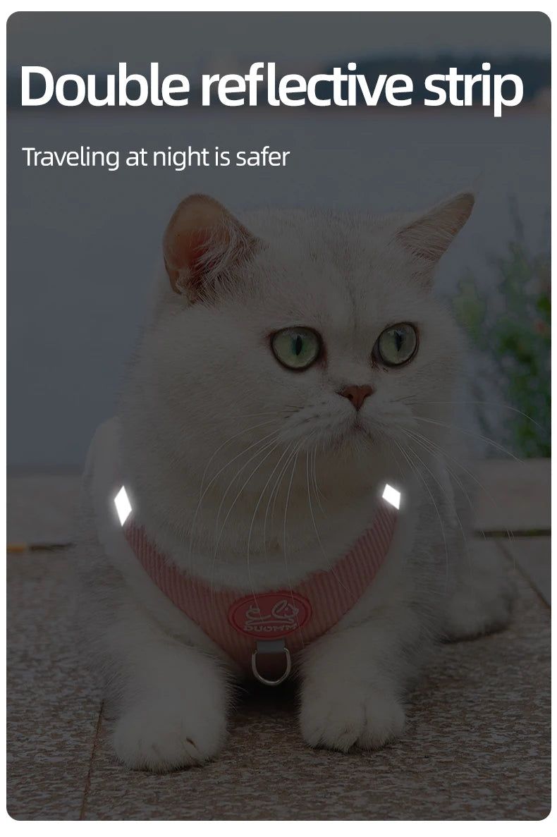 Cat Winter Small Dog Harness Leash