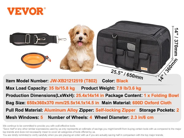 Pet Cat, dog Carrier