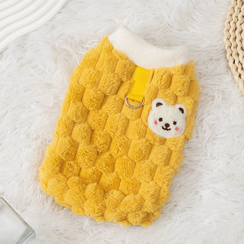 Dog Clothes Fleece Lined Thermal Vest