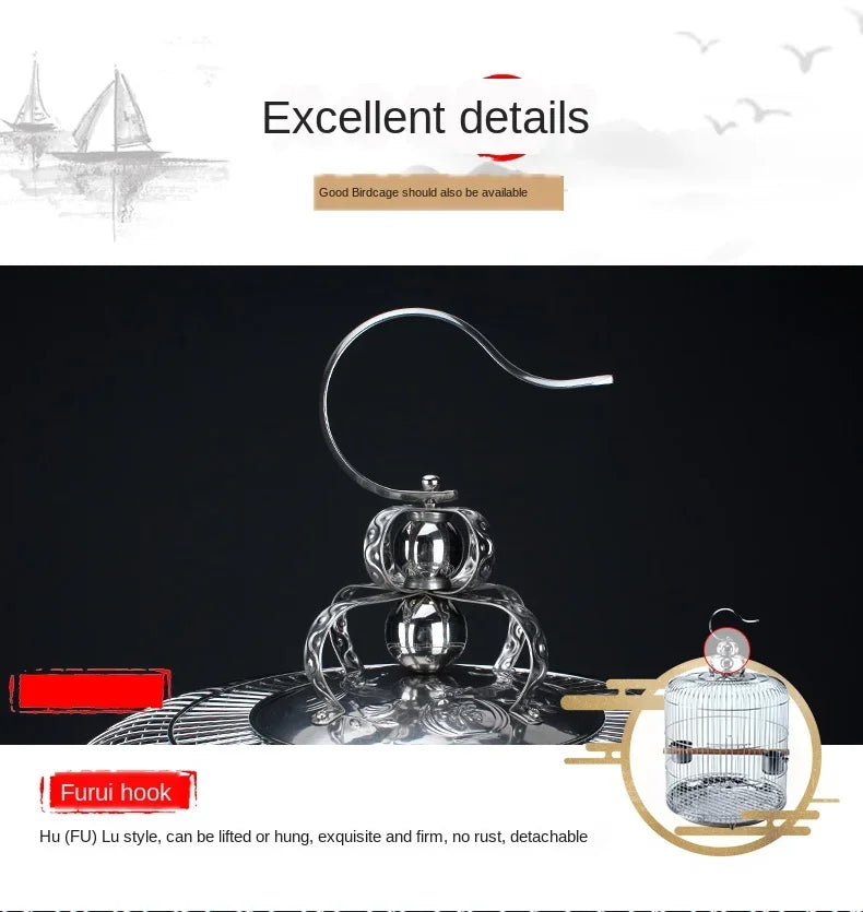large round Steel Bird Cage