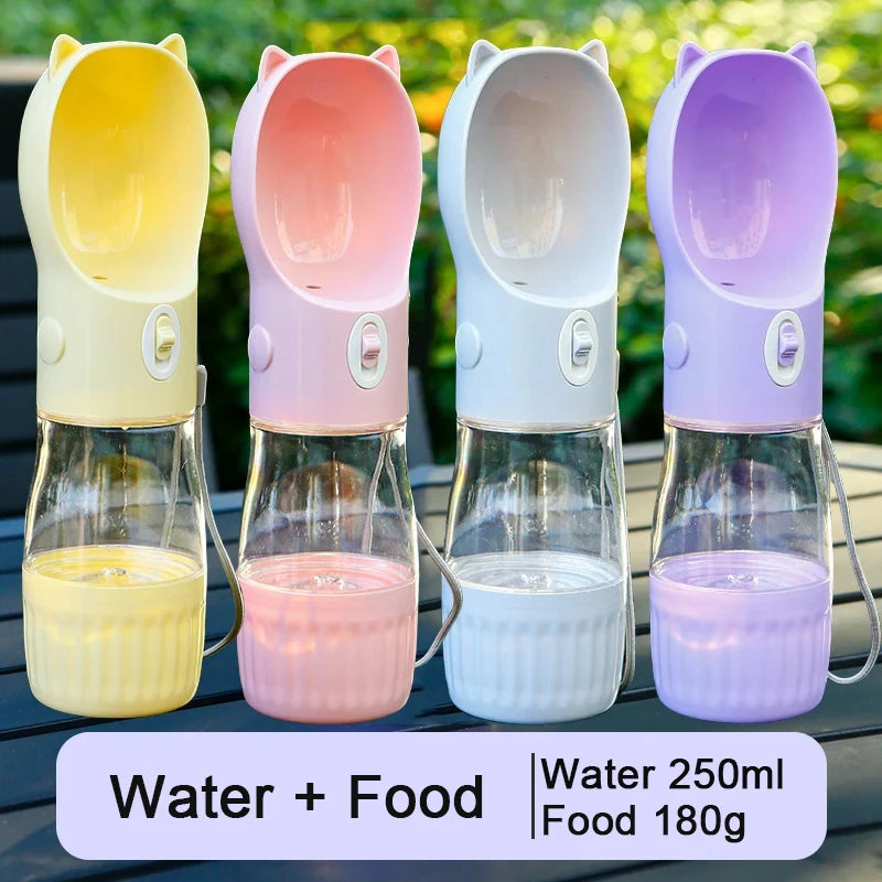2 in 1 Portable Water Bottle with food container