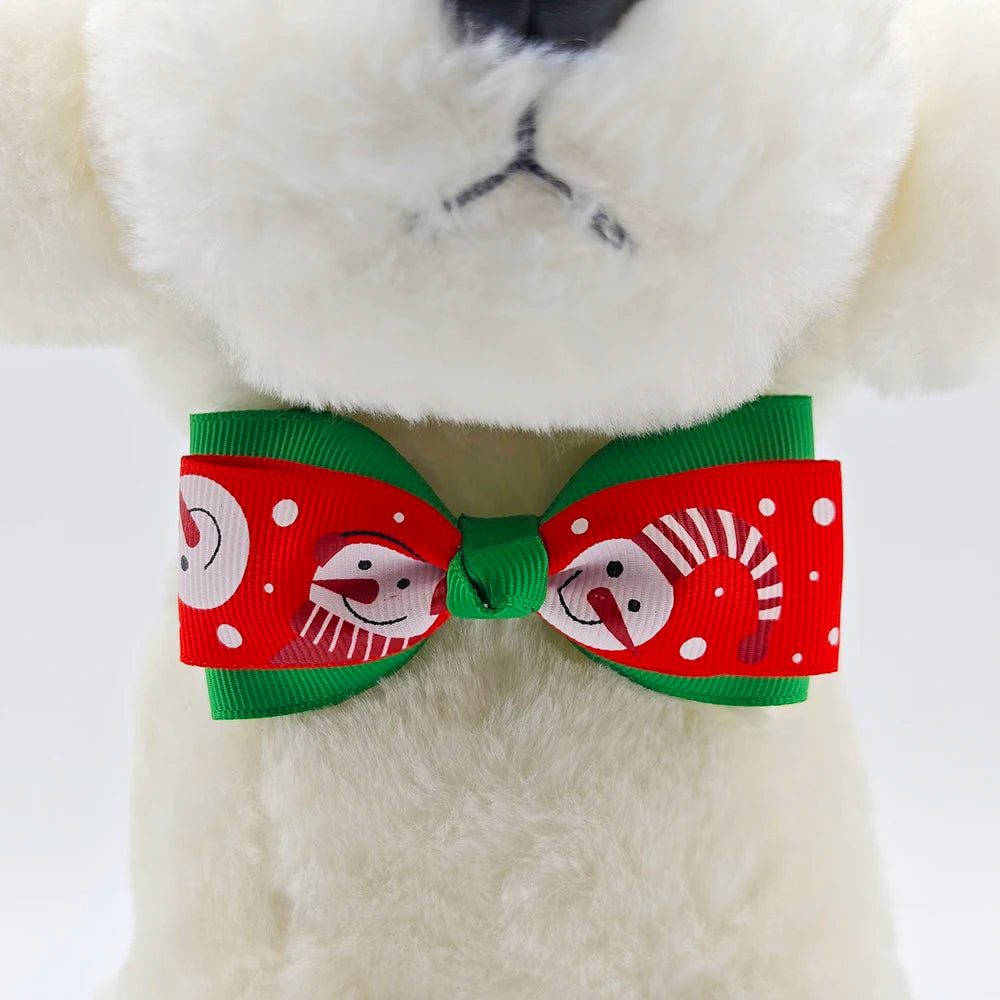 10pcs Pet Christmas Bow Tie