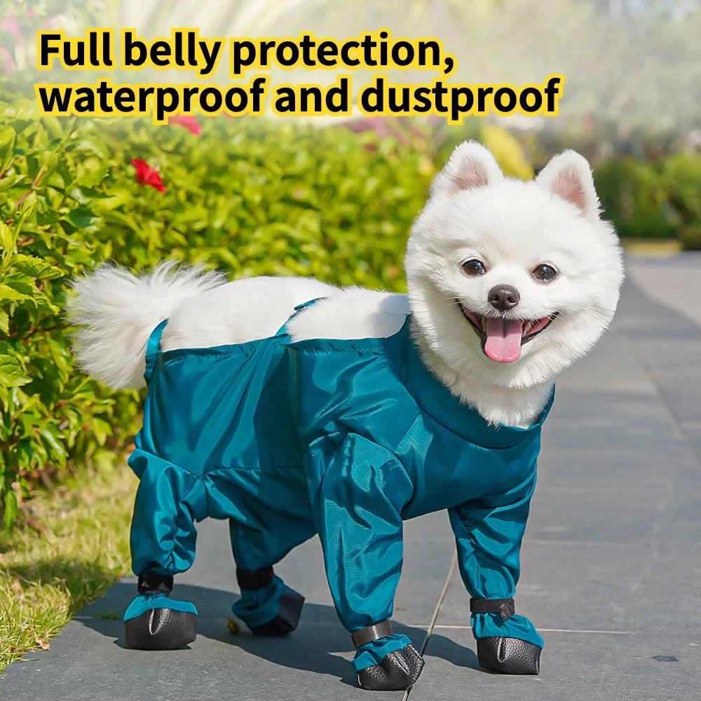 Waterproof Dog Boots with Suspenders