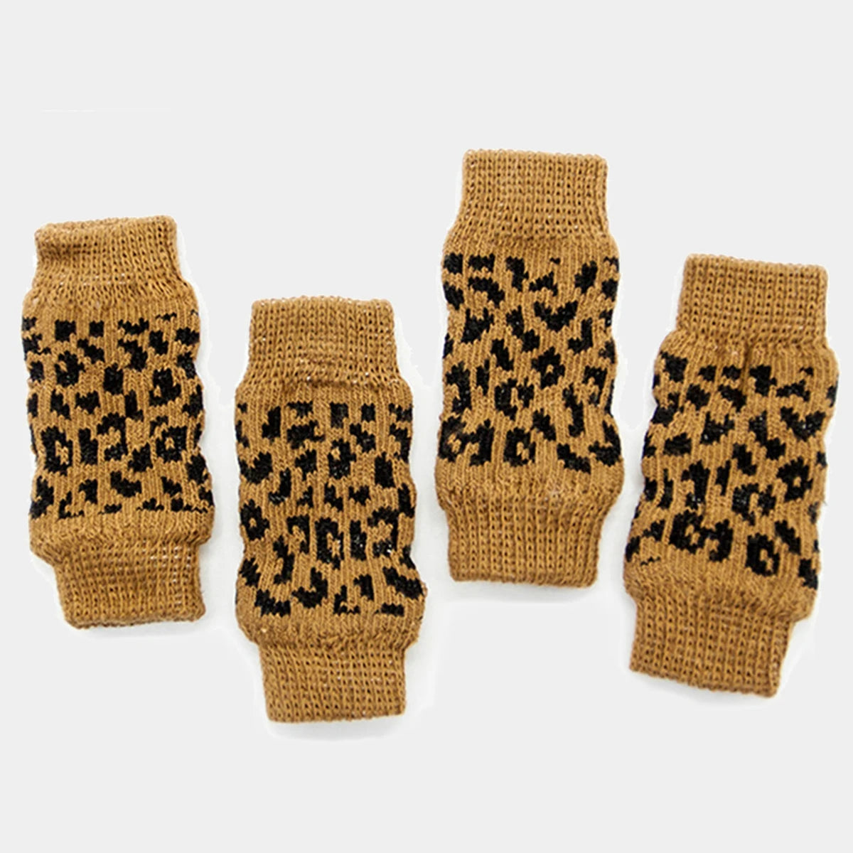 4Pc/Set Pet Dog Cat Winter Knitted Leg Warmers