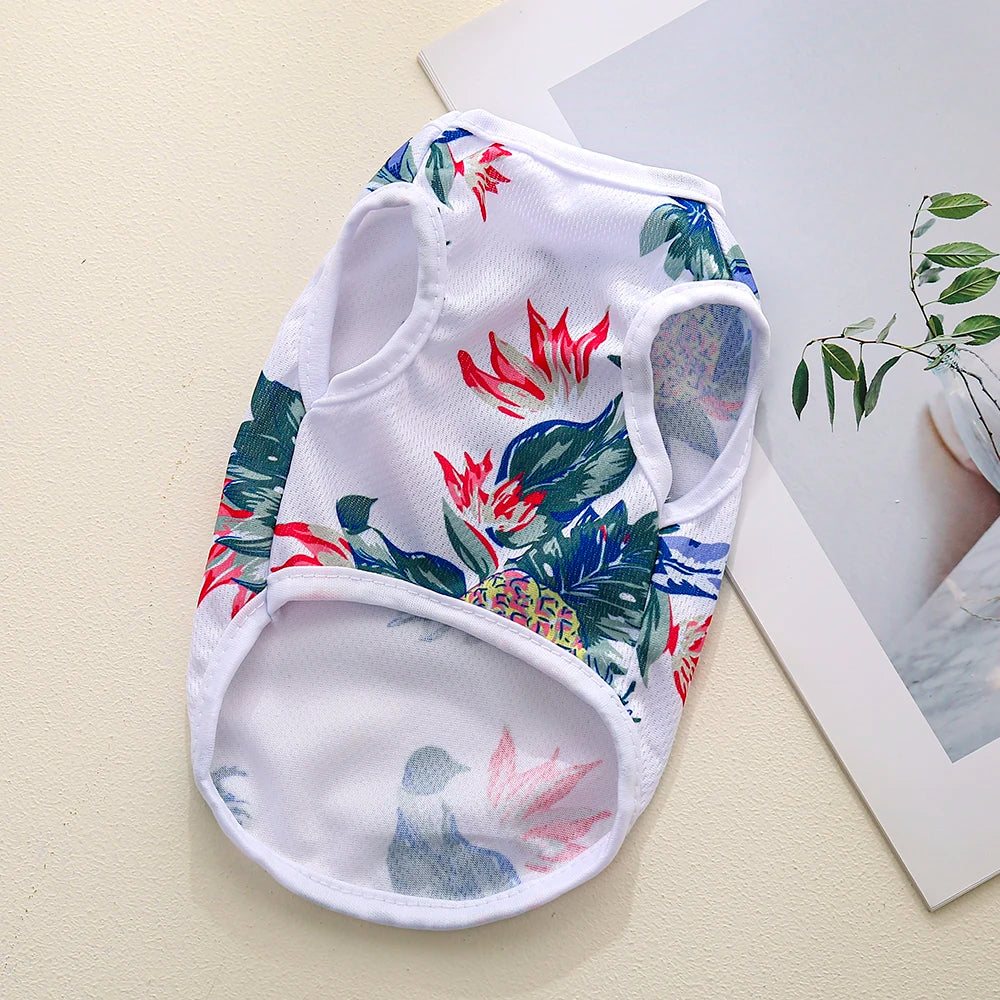 Cat and Dog Summer Clothing Hawaiian Style