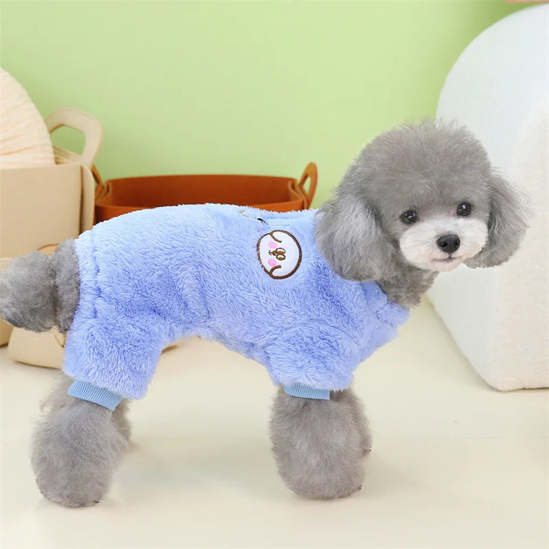 Winter Fleece Pet Dog Jumpsuit