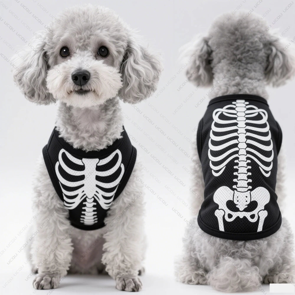 Pet Dog Vest Skeletal Perspective
