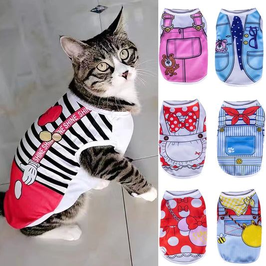Sweet Print Sphynx Cat Clothes