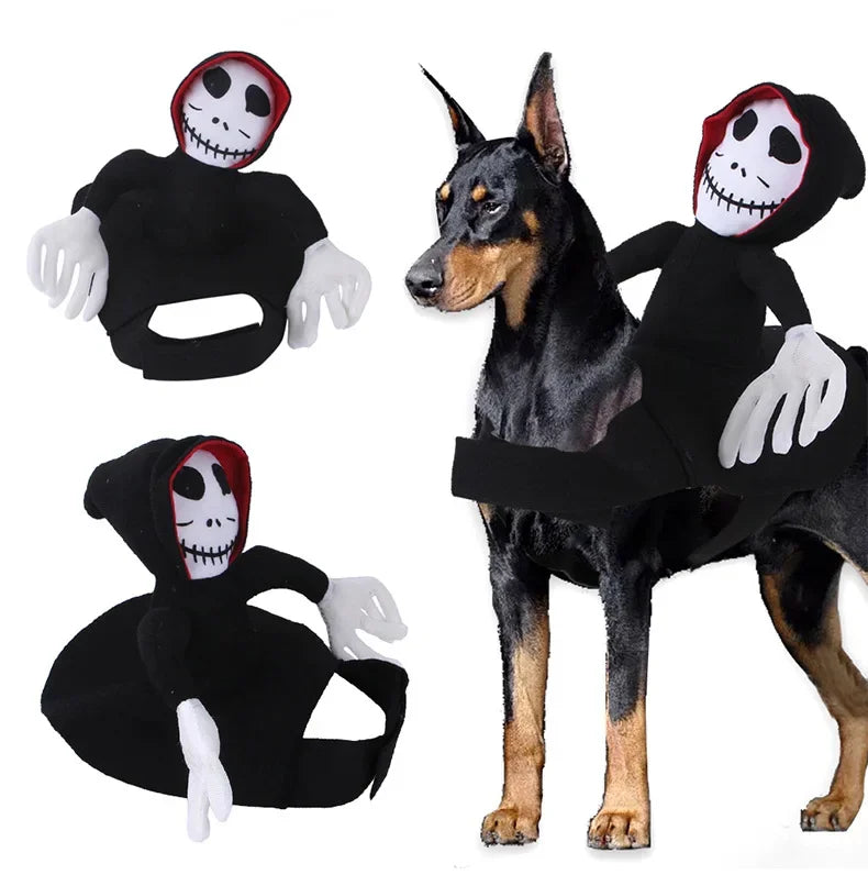 Halloween Death Rider Dog Costume