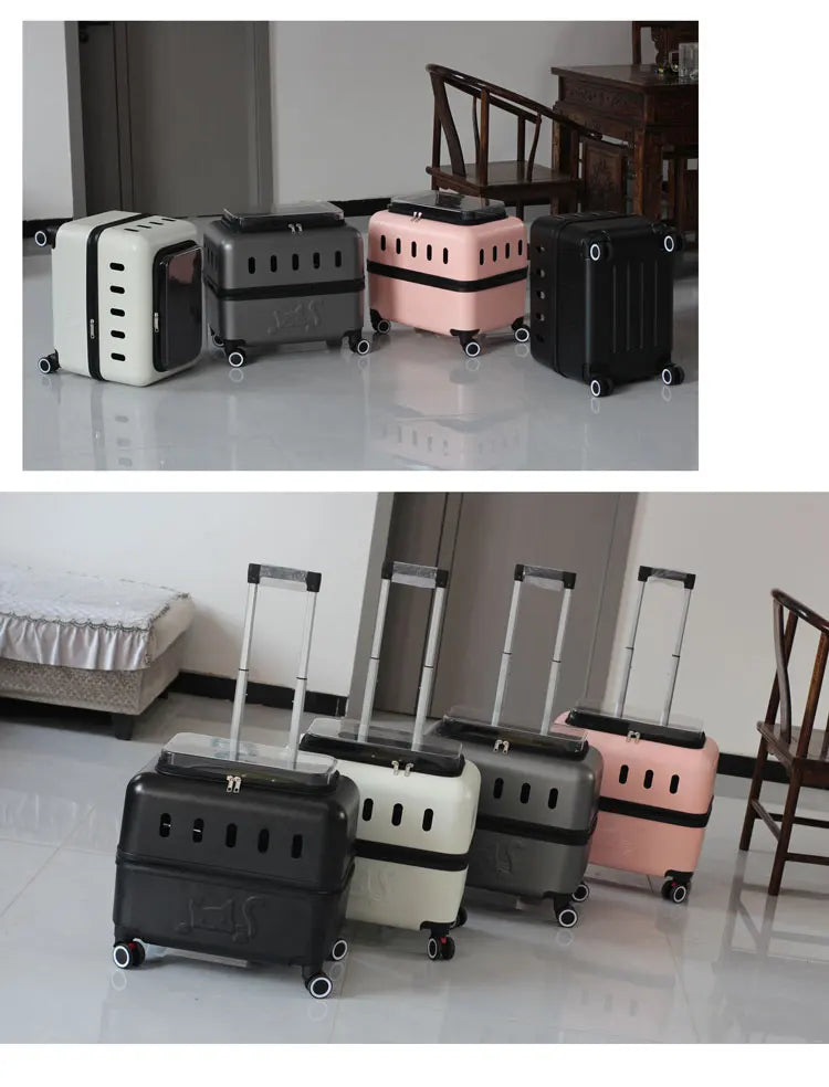 Large Pet Travel Carrier Rolling