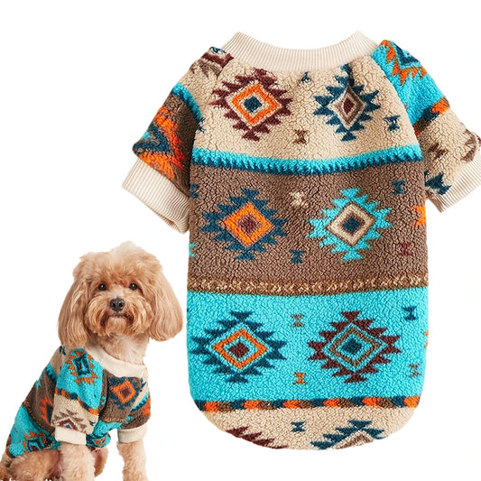 Totems Print Puppy Dog Sweater