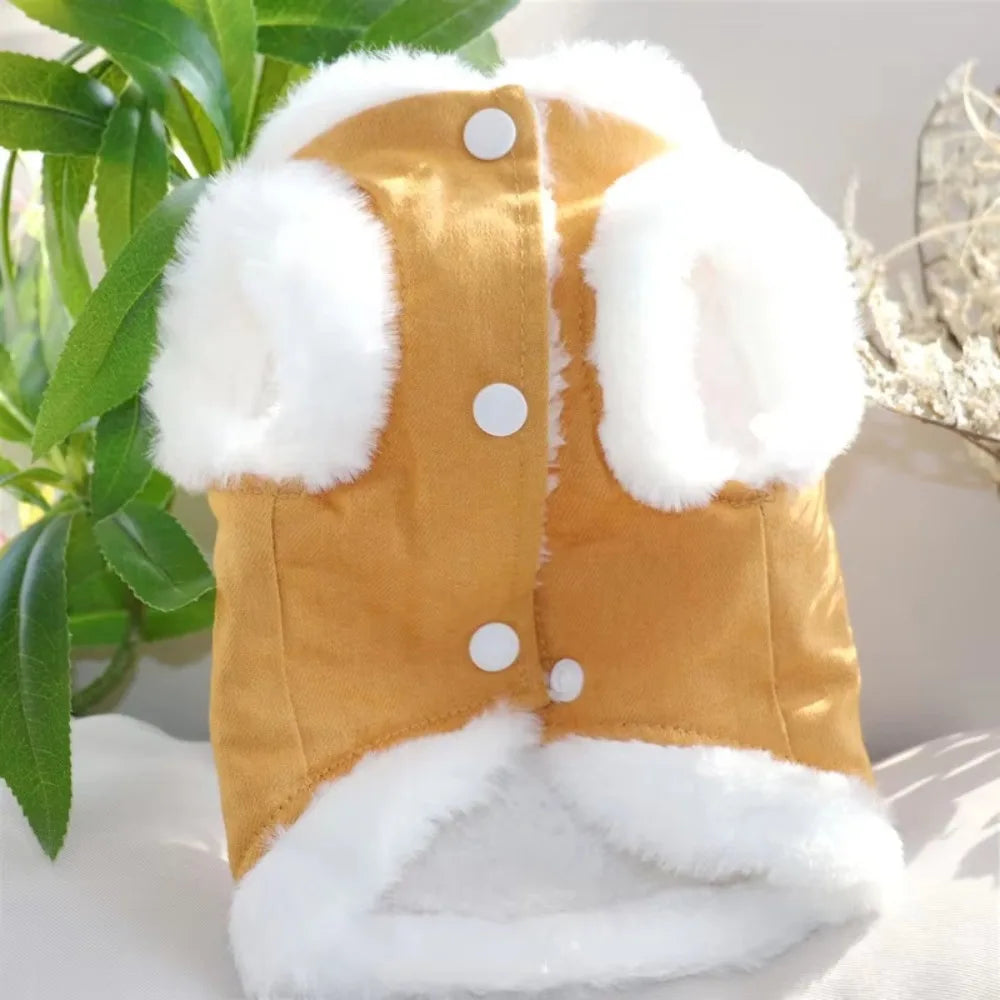 Soft Bear Pattern Dog Clothes