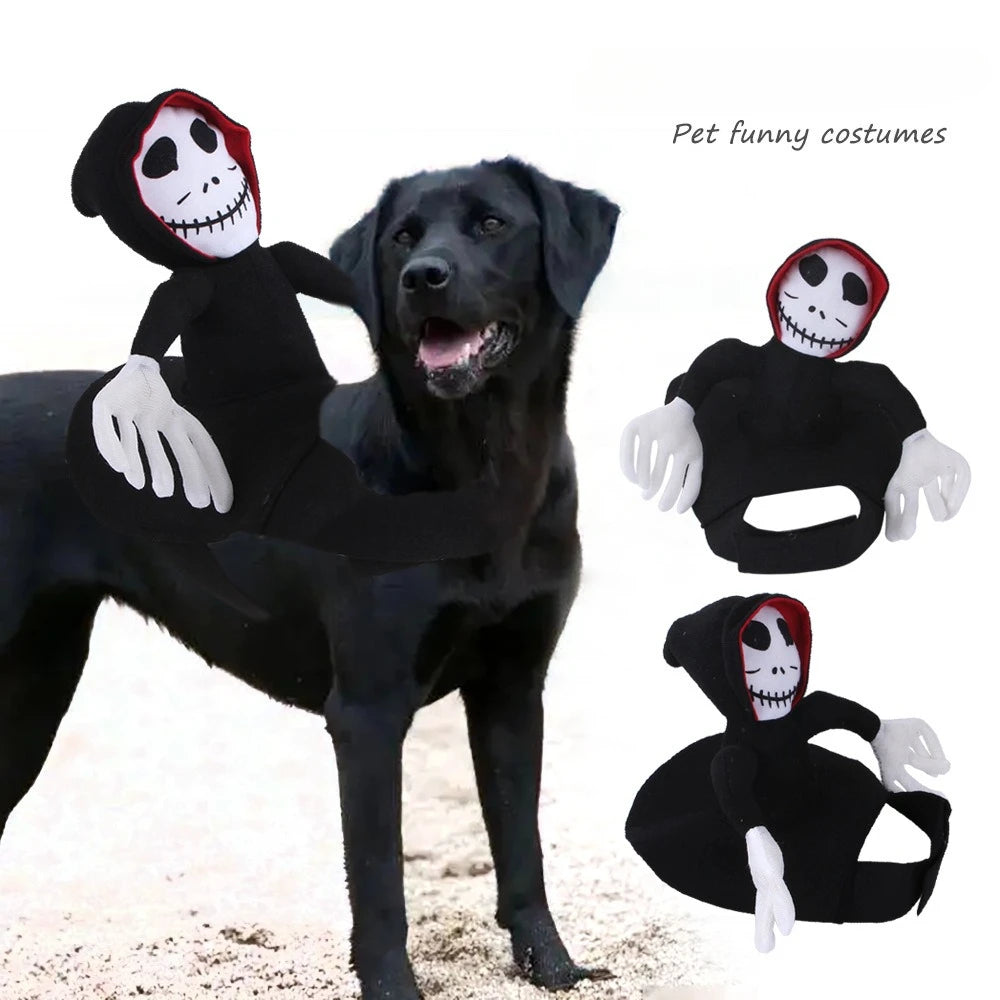Halloween Death Rider Dog Costume