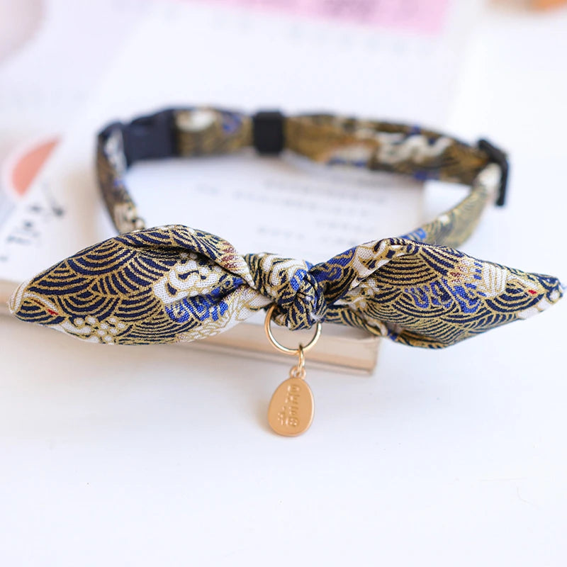 Cute Japanese Print Pet Dog Collars