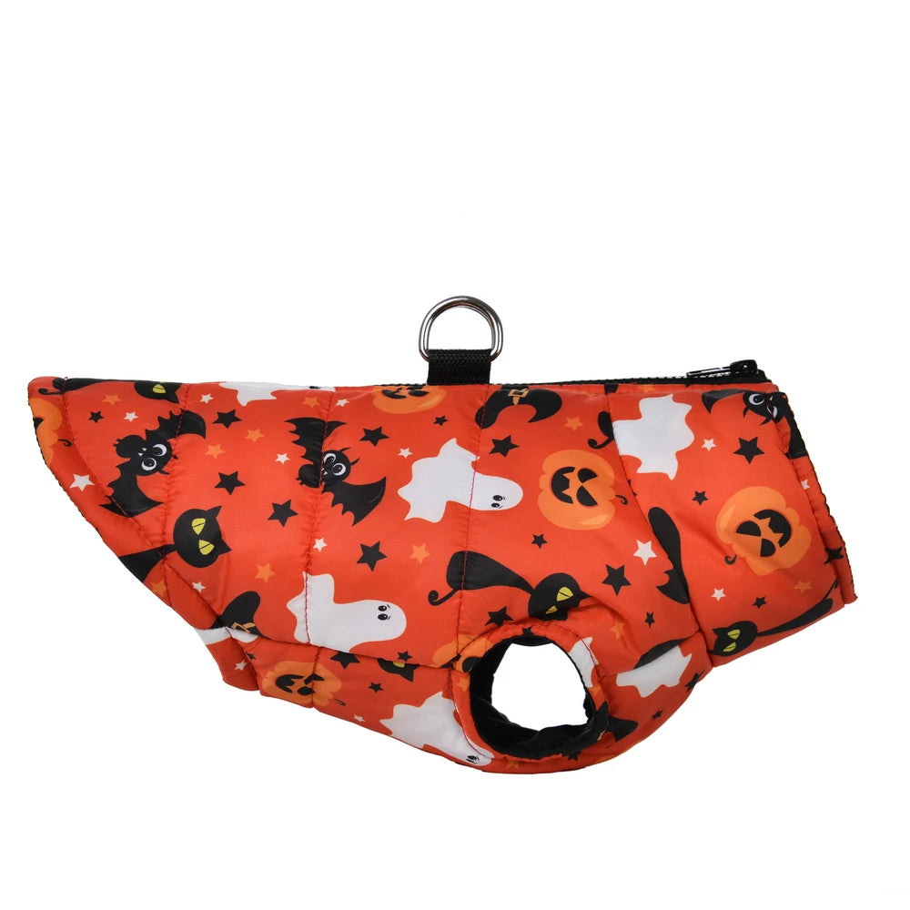 Halloween Dog Clothes Winter Warm Puppy Vest