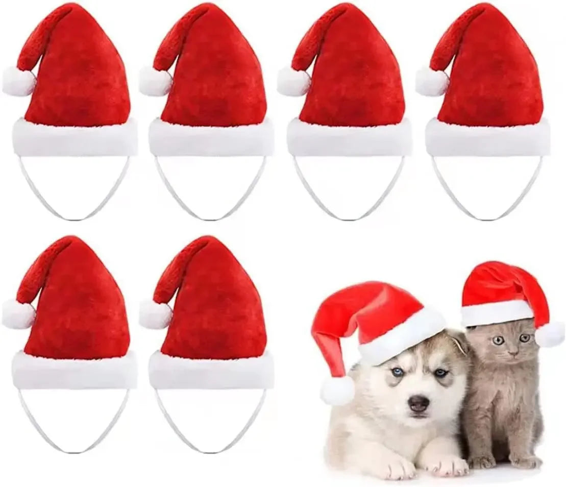 Deluxe Plush Christmas Pet Santa Hat