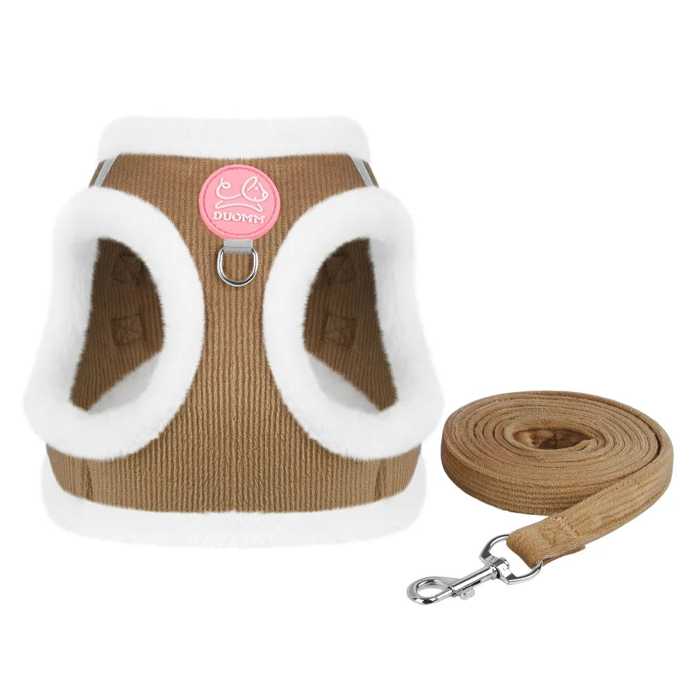 Cat Winter Small Dog Harness Leash