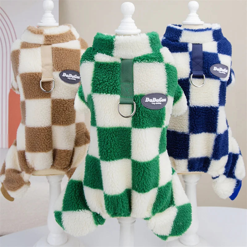Winter Fleece Pet Dog Jumpsuit