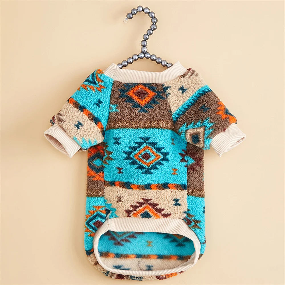 Totems Print Puppy Dog Sweater