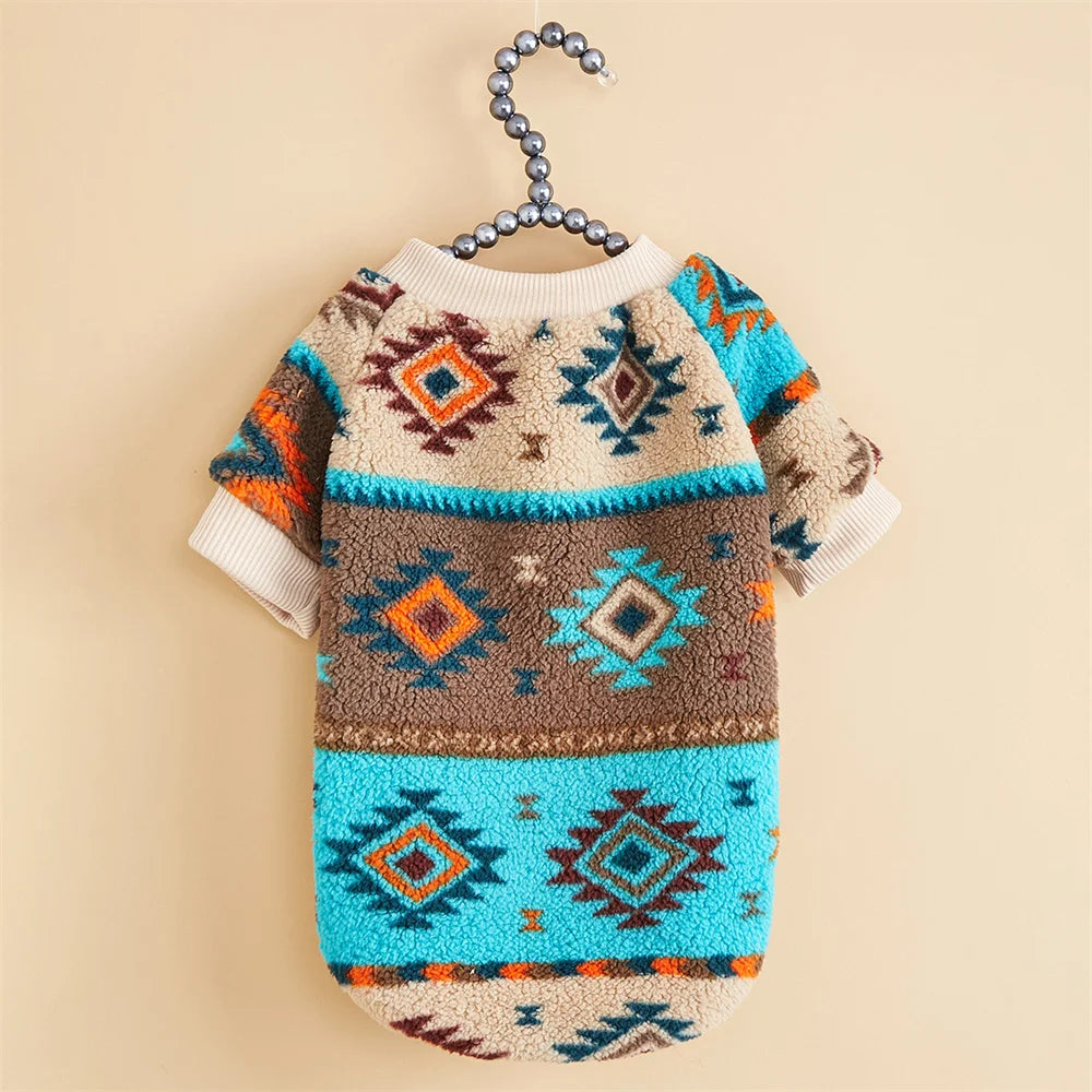 Totems Print Puppy Dog Sweater