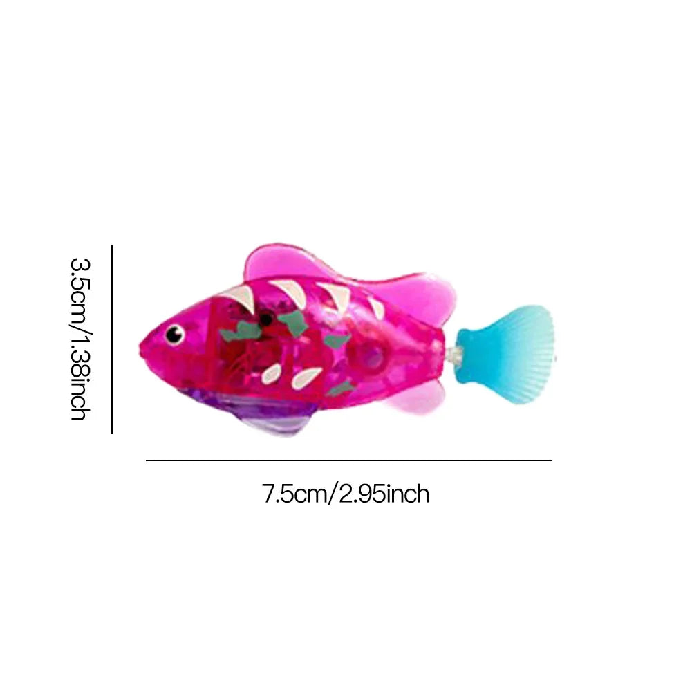 Pet Cat Toy LED Interactive Swimming Robot Fish