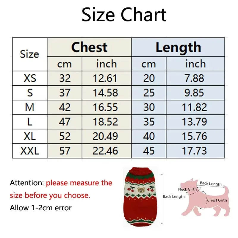 Pet Sweater for Dogs and Cats