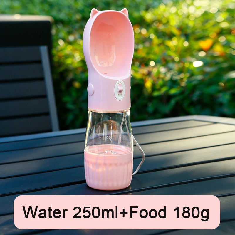 2 in 1 Portable Water Bottle with food container