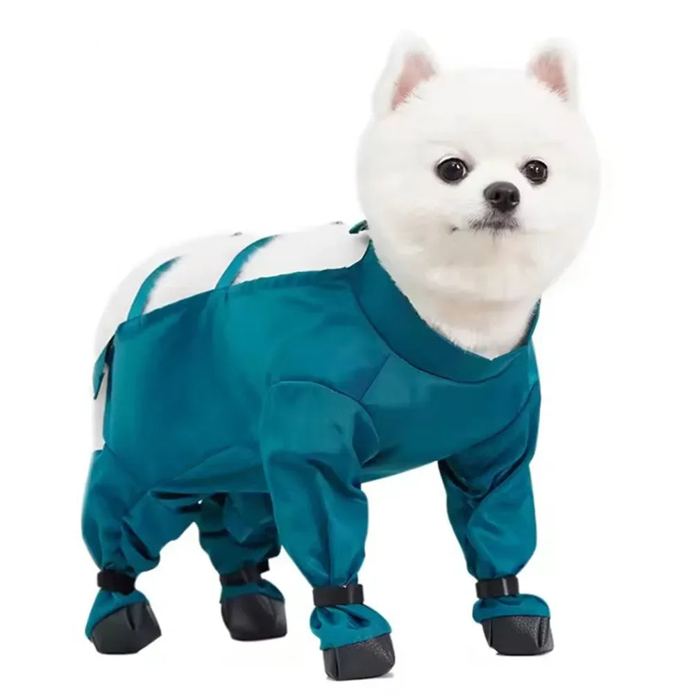 Waterproof Dog Boots with Suspenders