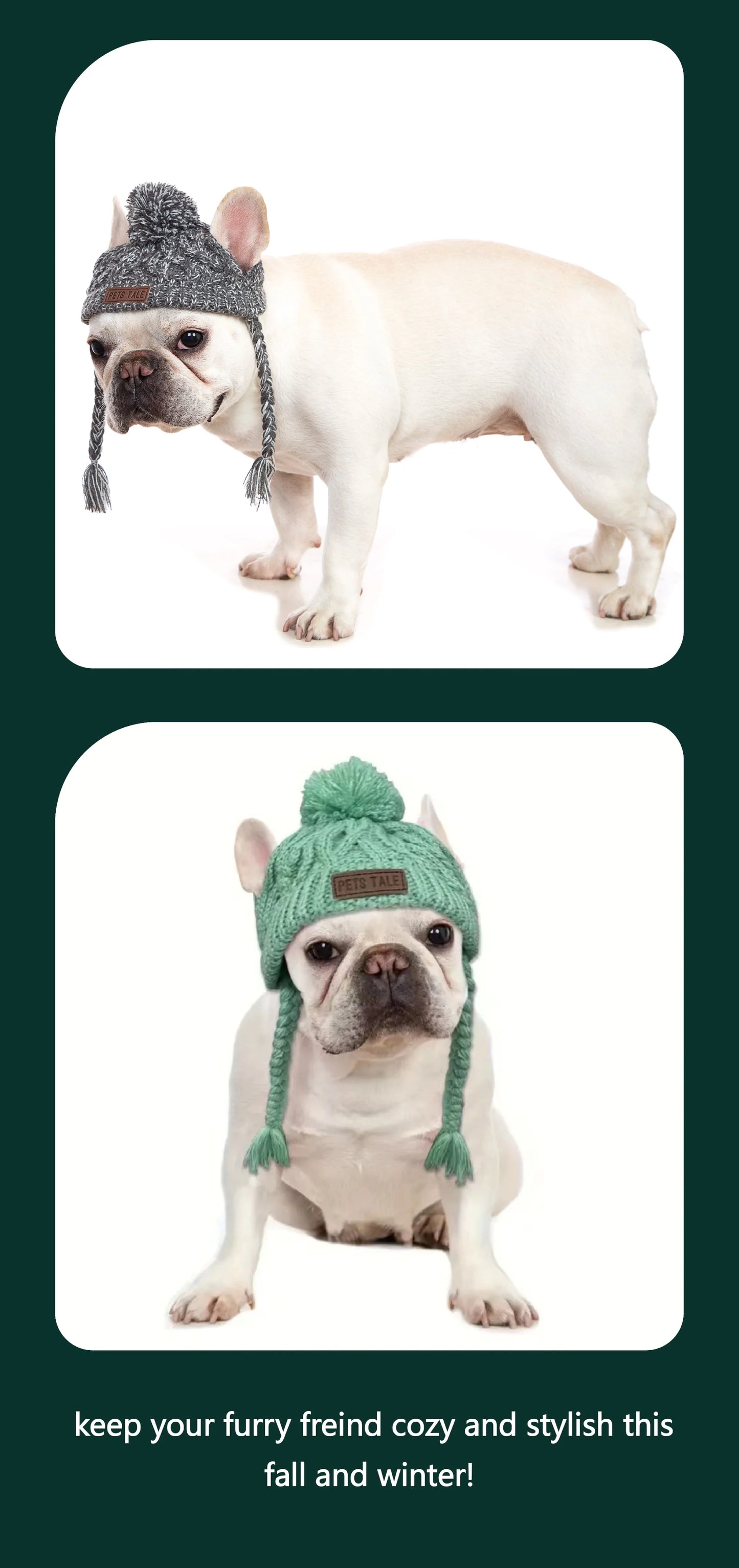 Winter Soft Dog Hats