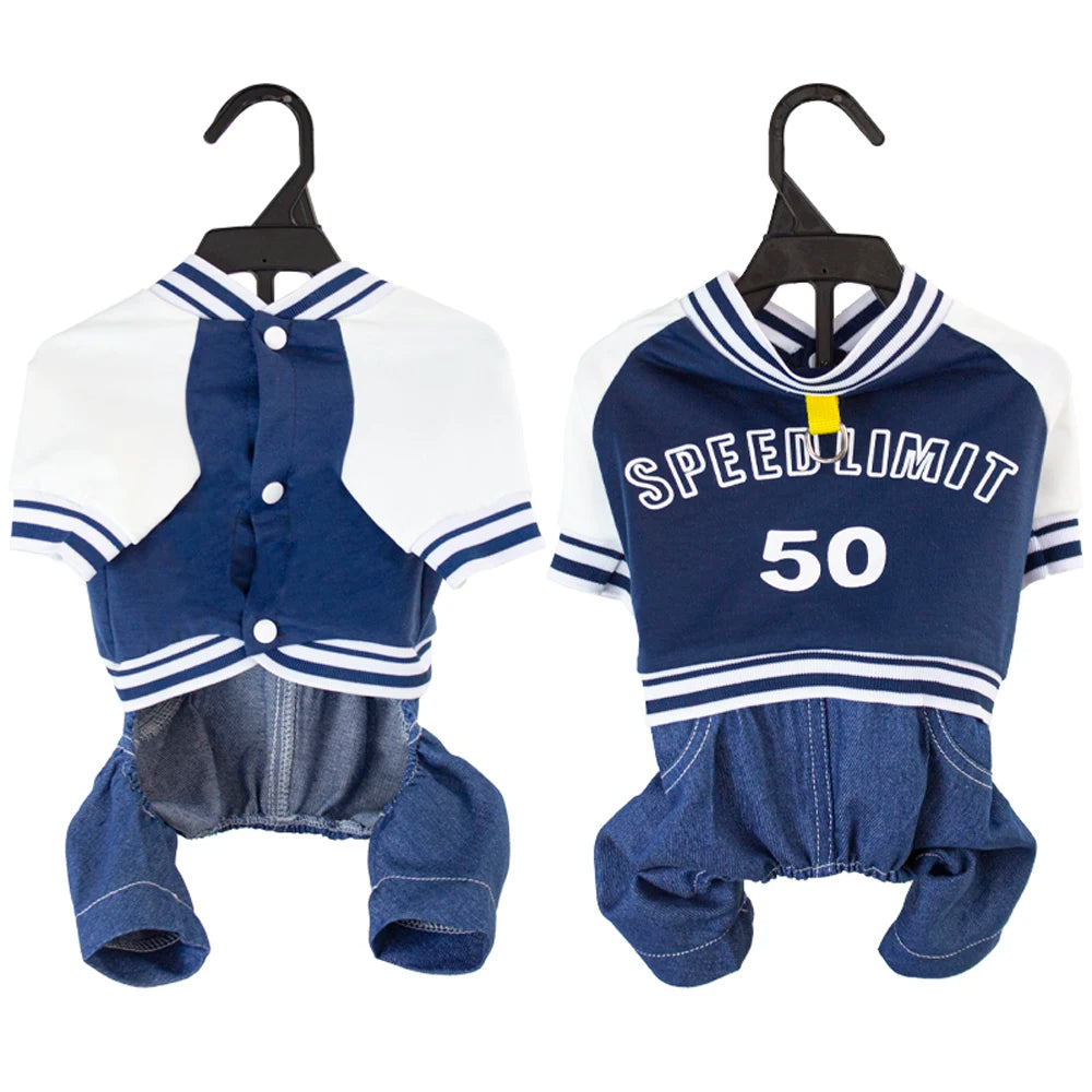 Dog Baseball Jumpsuit,