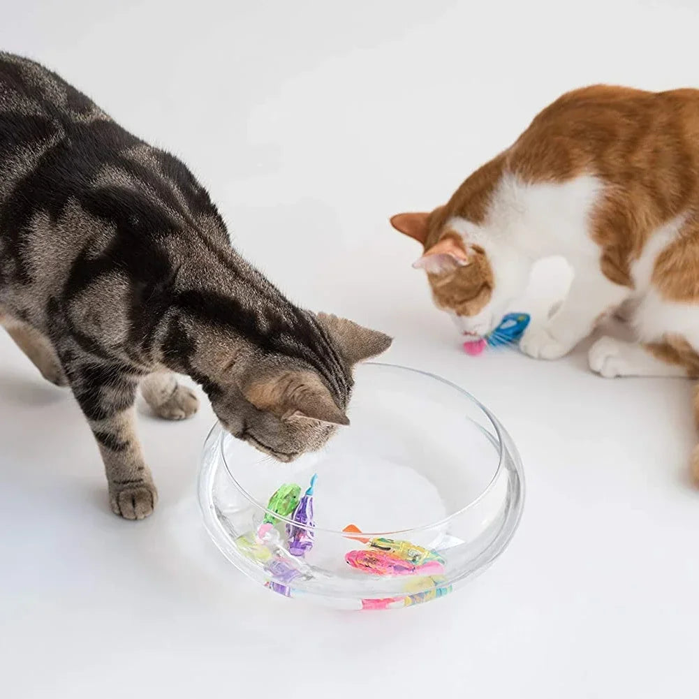 Pet Cat Toy LED Interactive Swimming Robot Fish
