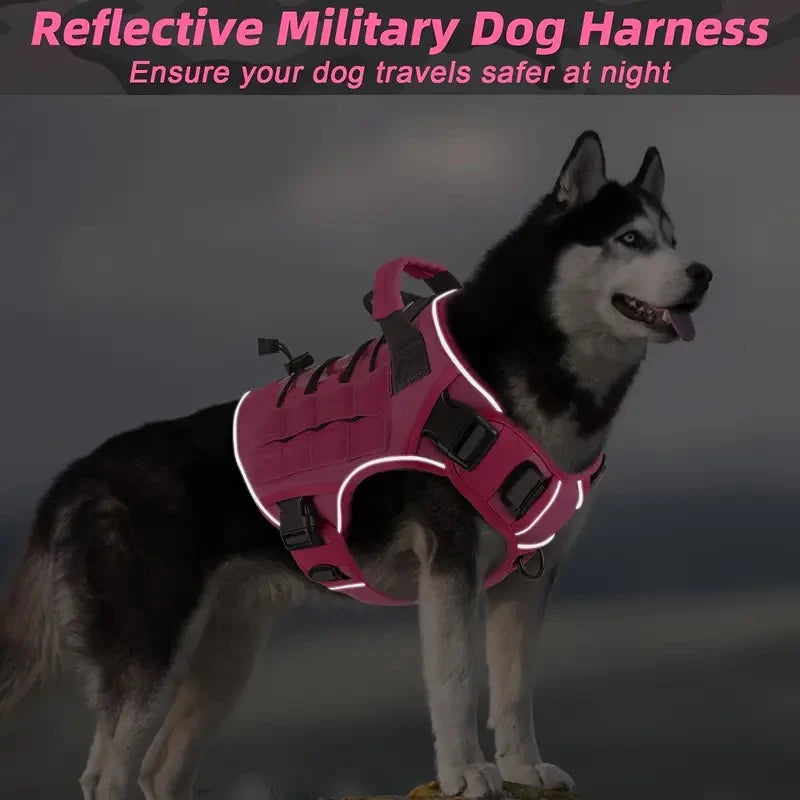 Adjustable No-Pull Tactical Dog Harness with Handle