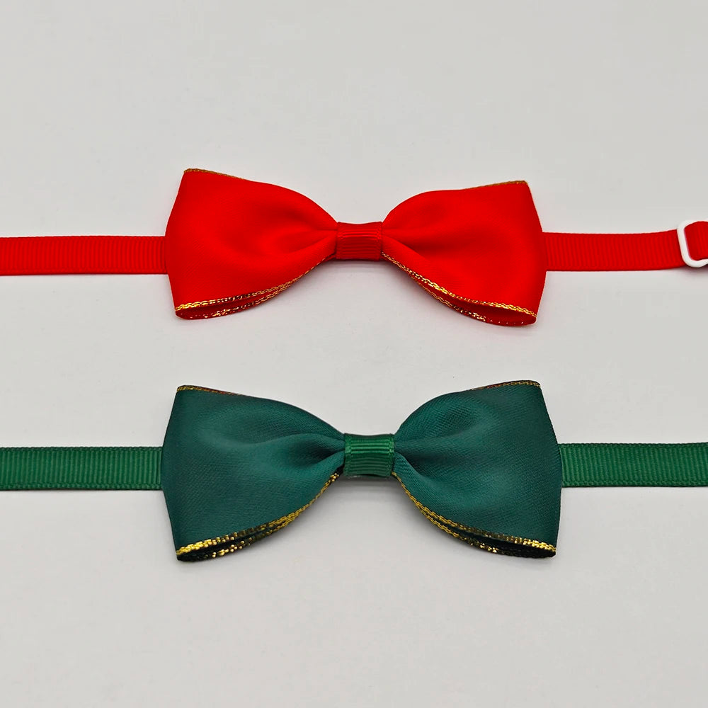 10pcs Pet Christmas Bow Tie
