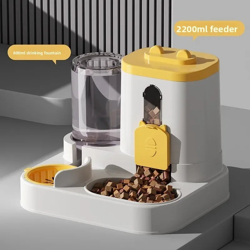 Automatic Cat Feeder Water Dispenser Set,
