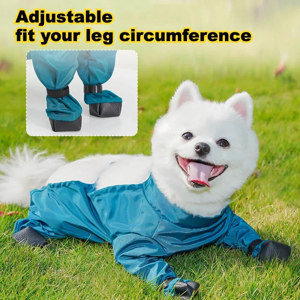Waterproof Dog Boots with Suspenders
